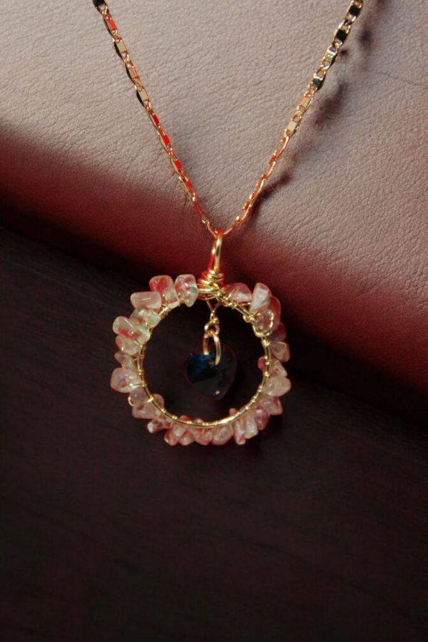 Fluorita con Cristal de Corazón - Imagen 2