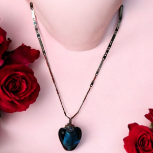 Corazón de Murano azul