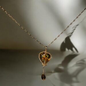 Corazón de Murano Dorado