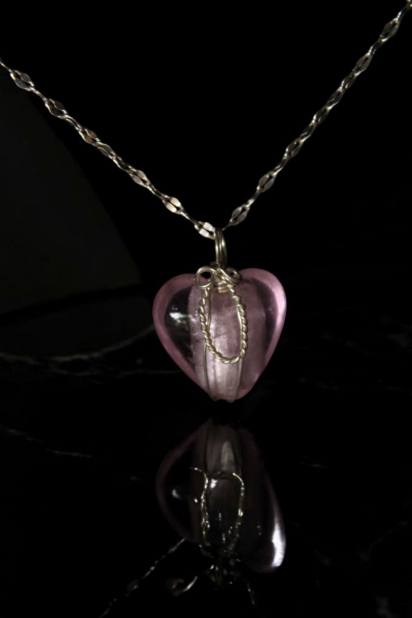 Corazón de murano en cadena de plata 9.25 - Imagen 2