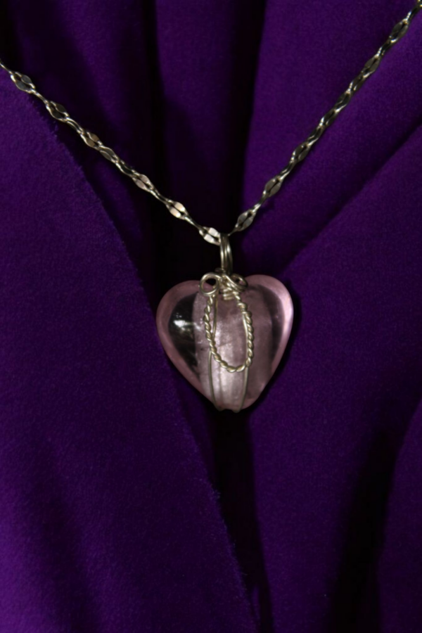 Corazón de murano en cadena de plata 9.25