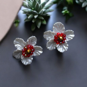 Aretes Estilo Flor