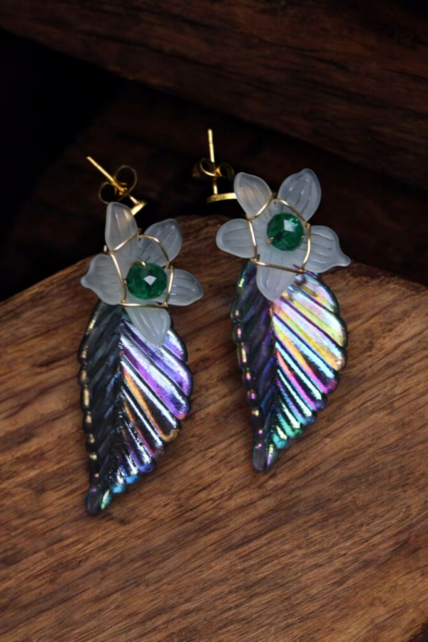 Aretes estilo Hoja - Imagen 2