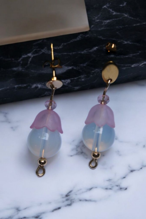 Aretes Piedra Lunar - Imagen 2