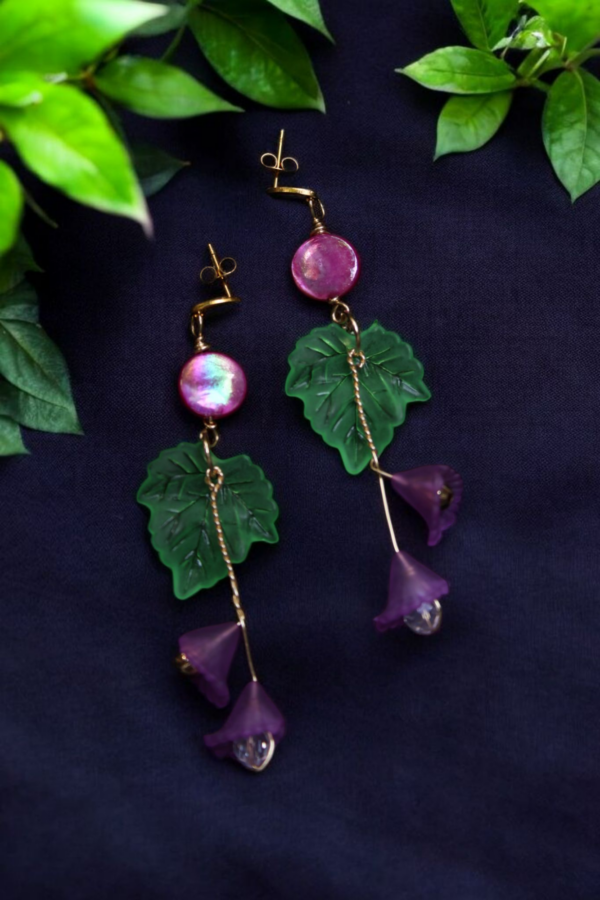 Aretes Concha Nácar