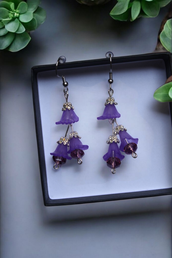Aretes Orquídea Morada