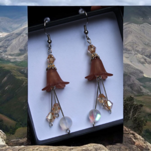 Aretes Flor Cocoa