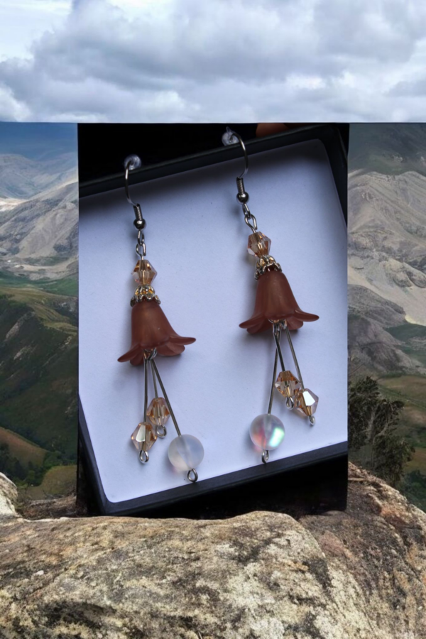 Aretes Flor Cocoa