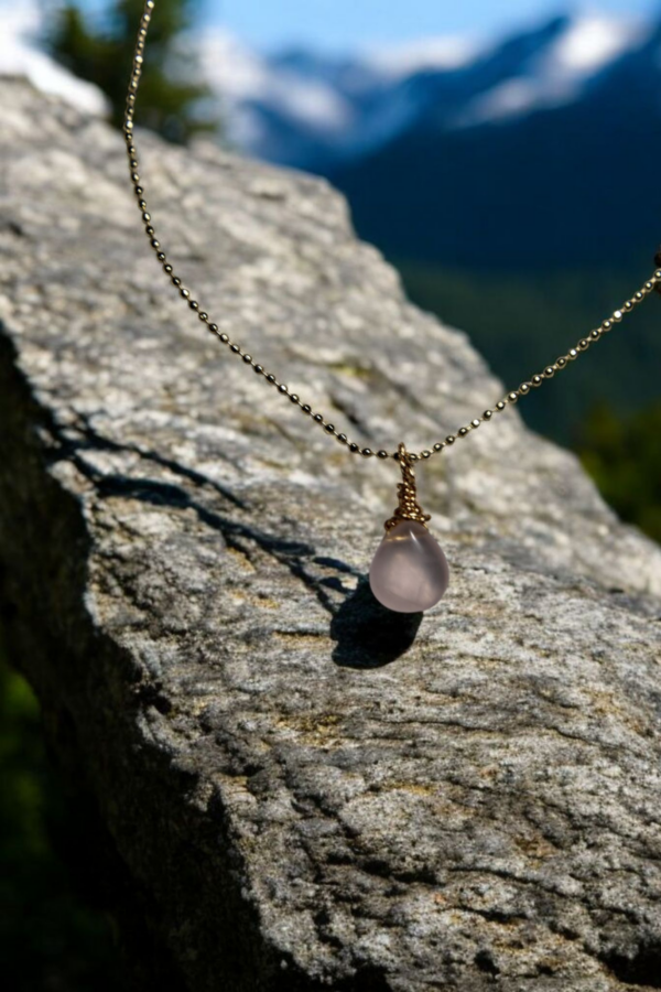 Gota en Cuarzo Rosa - Imagen 2