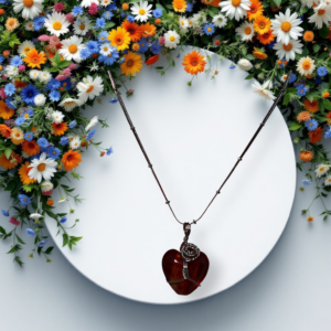 Corazón de Murano rojo