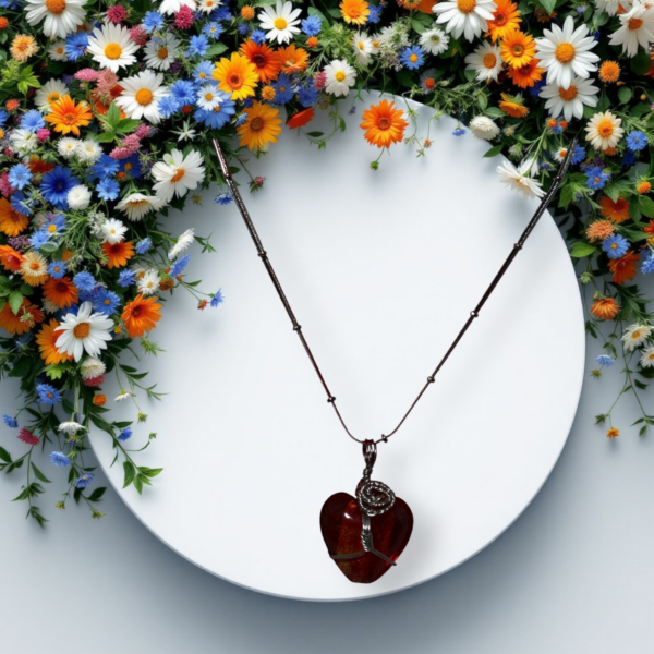 Corazón de Murano rojo